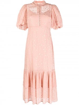 Платье с цветочным принтом byTiMo. Цвет: розовый