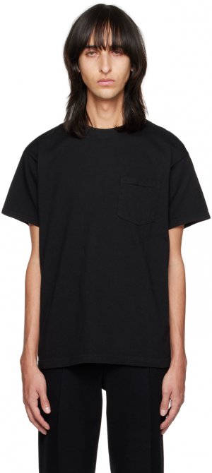 SSENSE Эксклюзивная черная футболка с карманами The Letters