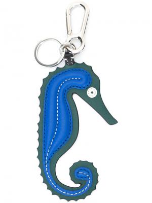 Брелок в форме морского конька Loewe. Цвет: синий