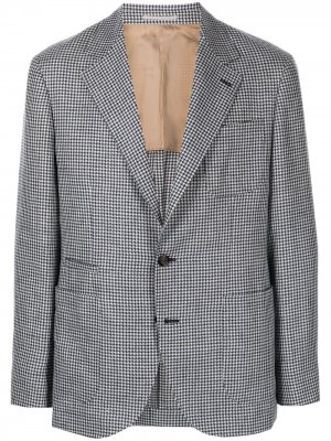 Однобортный пиджак Brunello Cucinelli. Цвет: серый