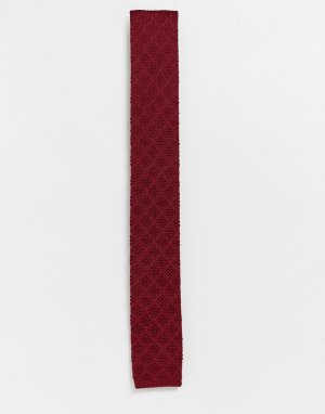 Вязаный галстук -Красный Ben Sherman