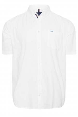 Оксфордская рубашка с коротким рукавом , белый BadRhino