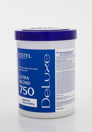 Краска для волос Estel DE LUXE обесцвечивания ultra blon, 750 г. Цвет: белый