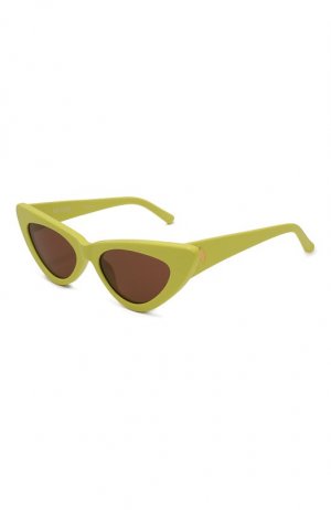 Солнцезащитные очки The Attico. Цвет: зелёный