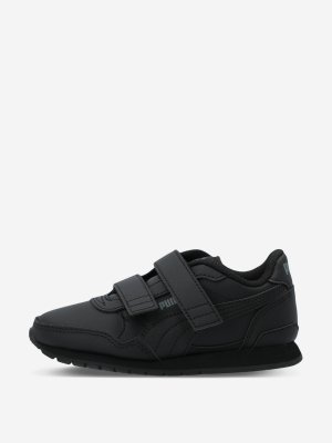Кроссовки для мальчиков ST Runner v3 L V PS, Черный, размер 30.5 PUMA. Цвет: черный