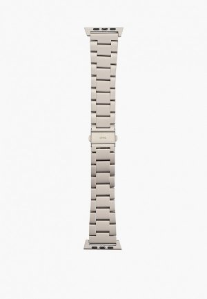 Браслет для часов Uniq Apple Watch 49/45/44/42 мм Osta из нержавеющей стали. Цвет: серебряный