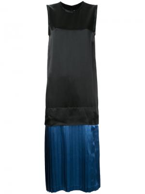 Платье колор блок Toga Pulla. Цвет: чёрный
