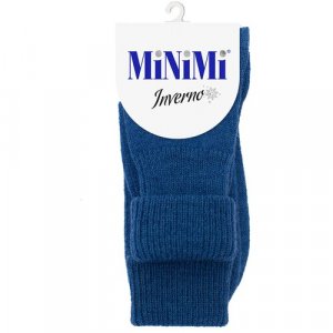Носки , размер 0 (one size), синий MiNiMi. Цвет: синий