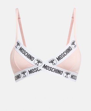 Мягкий бюстгальтер, розовый Moschino Underwear