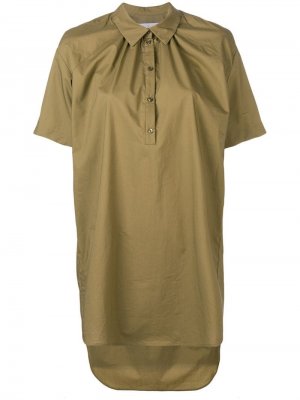 Рубашка оверсайз на пуговицами A.F.Vandevorst. Цвет: зеленый