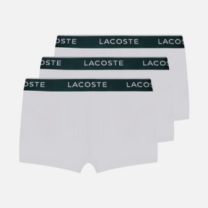 Комплект мужских трусов 3-Pack Boxer Casual Lacoste Underwear. Цвет: белый