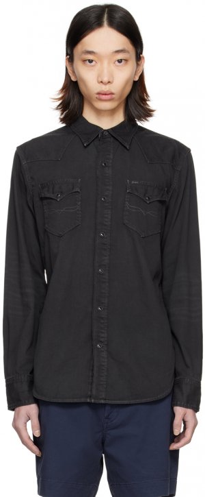 Черная джинсовая рубашка в стиле вестерн Polo Ralph Lauren