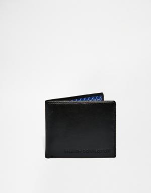 Классический кожаный бумажник French Connection. Цвет: коричневый