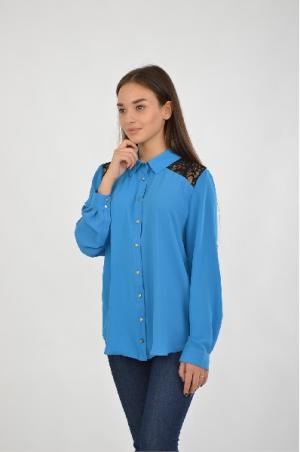 Блузка Moda di Chiara. Цвет: синий
