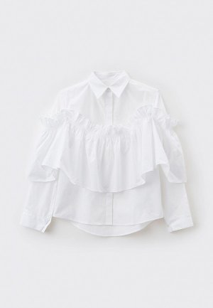 Блуза MM6 Maison Margiela Paris. Цвет: белый