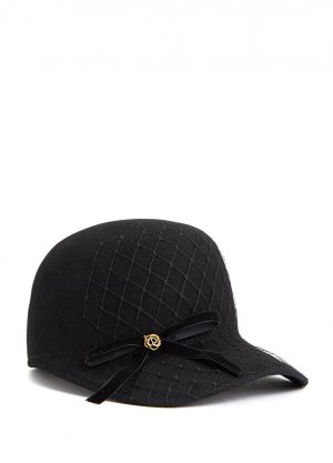 Женская шляпа с черной сетчатой деталью Marzi