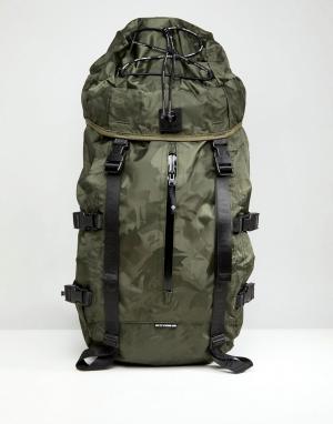 Большой рюкзак с камуфляжным принтом AAPE By A Bathing Ape. Цвет: зеленый