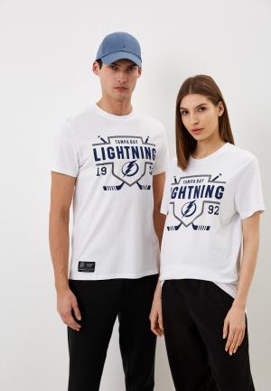 Футболка Atributika & Club™ Tampa Bay Lightning. Цвет: белый