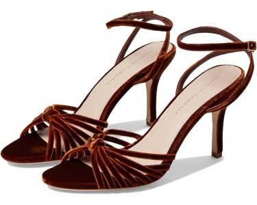 Туфли Ada Leather Knot High Heel Sandal with Ankle Strap, цвет Sienna Loeffler Randall