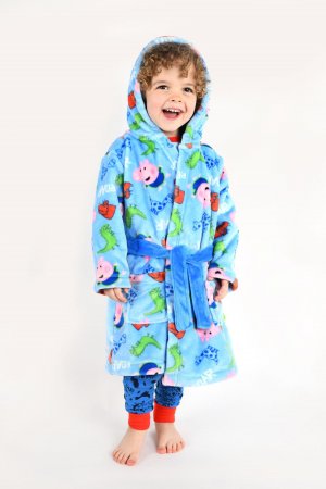 Детский халат Brand Threads со свинкой Джорджем , синий Peppa Pig