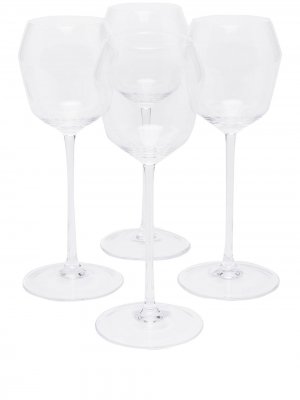 Набор из четырех бокалов для вина Ann Deumelemeester X Serax. Цвет: белый