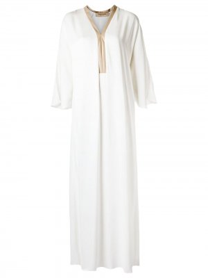 Long panelled dress Adriana Degreas. Цвет: белый
