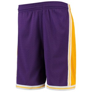 Молодежные шорты Mitchell & Ness Purple Los Angeles Lakers Hardwood Classics Swingman Unbranded