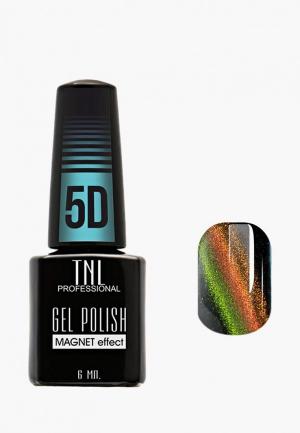 Гель-лак для ногтей TNL кошачий глаз 5D №01 - песочно-оливковый (6 мл.). Цвет: разноцветный