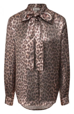 Блузка с принтом Paul&Joe. Цвет: леопардовый