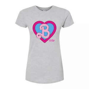 Детская футболка  Movie Heart с гербом , серый Barbie
