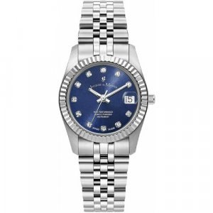 Наручные часы JWL01803, серебряный, синий Jacques du Manoir. Цвет: серебристый/синий/серебристый-синий