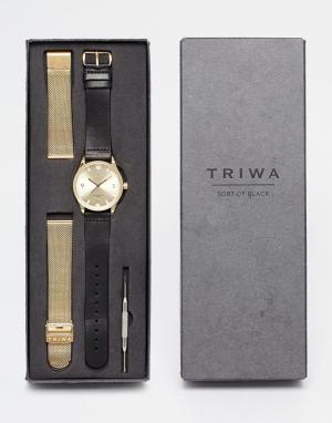 Подарочный набор часов Sort Of Black Triwa. Цвет: черный