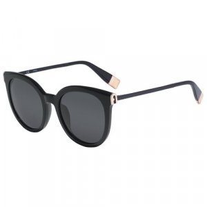 Солнцезащитные очки , бесцветный, черный FURLA. Цвет: бесцветный/прозрачный
