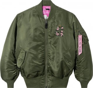 Куртка x Alpha Industries MA-1 Jacket 'Sage', зеленый Anti Social Club
