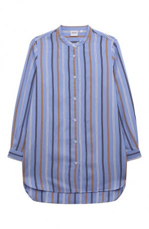 Удлиненная рубашка Aspesi. Цвет: голубой