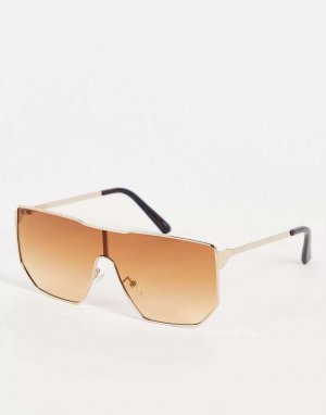 Светло-коричневые солнцезащитные очки с козырьком Jeepers Peepers