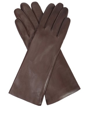 Перчатки кожаные SERMONETA GLOVES. Цвет: коричневый
