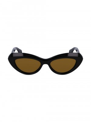 Солнцезащитные очки «кошачий глаз» Signature Family 53 мм , черный Lanvin