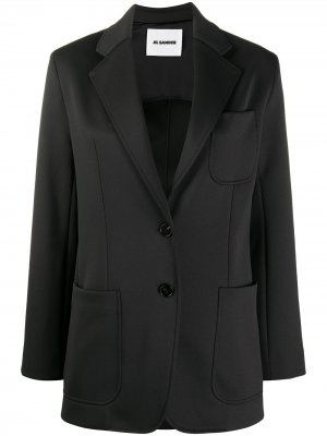 Однобортный пиджак Jil Sander. Цвет: черный
