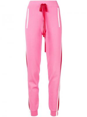 Спортивные брюки с полосками по бокам P.A.R.O.S.H.. Цвет: розовый