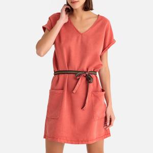 Платье короткое с короткими рукавами CESARIA HARRIS WILSON. Цвет: темно-розовый