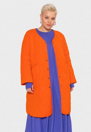 Куртка утепленная W&B. Цвет: оранжевый