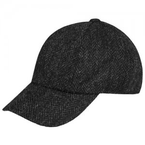 Бейсболка , размер 57, черный Hanna Hats. Цвет: черный