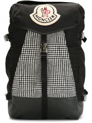 Рюкзак с заплаткой логотипом Moncler X Ami. Цвет: чёрный