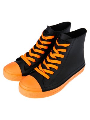 Ботинки PLAYTODAY. Цвет: черный,оранжевый