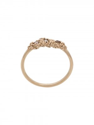 Золотое кольцо с бриллиантами Niza Huang. Цвет: золотистый