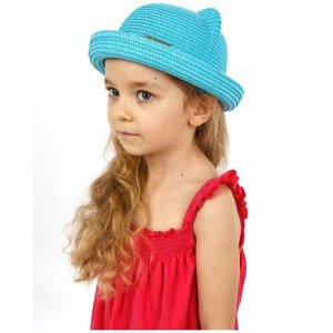 Шляпа, размер L(52-54), бирюзовый, голубой Solorana. Цвет: голубой/бирюзовый