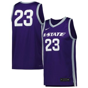 Реплика мужской баскетбольной майки № 23 фиолетового цвета Kansas State Wildcats Nike