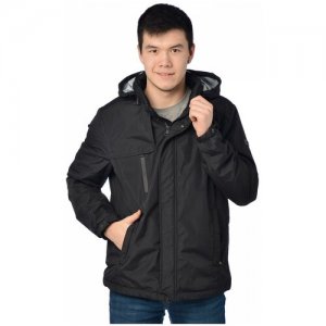 Куртка мужская CLASNA 012-17 размер 46, черный. Цвет: черный