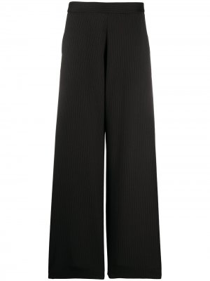 Расклешенные брюки Lily в тонкую полоску Société Anonyme. Цвет: черный